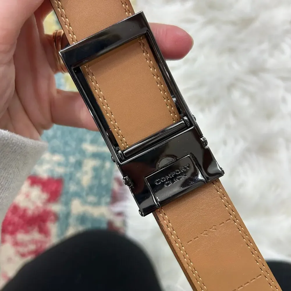 Mens Comfort Click Black Belt 28-44 Adjustable